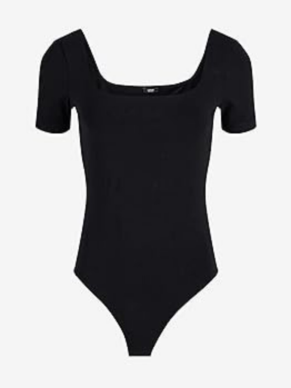 NWT Express Cotton Square Neck Bodysuit Sz L Body Contour Collection